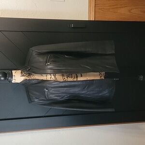 Jones New York Blazer leather jacket large